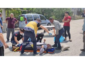 Kazada ayağı kırılan sürücü ‘Ayağım ayağım’ diye yardım istedi