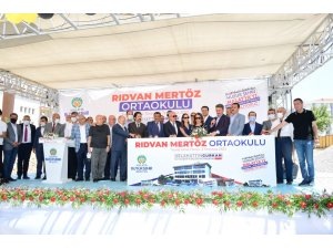 Rıdvan Mertöz ortaokulu temel atma töreni yapıldı - Vimarsana News