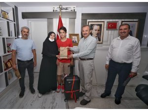 Başkan Kılınç, LGS şampiyonunu makamında ağırladı