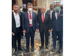 Bursaspor Başkanı Hayrettin Gülgüler, TFF Başkanı Nihat Özdemir’le görüştü