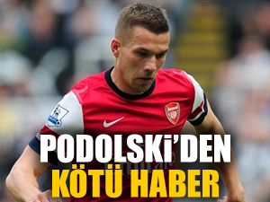 Podolski'den kötü haber
