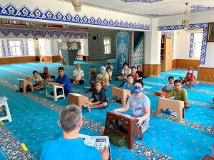 Kur’an-ı Kerim kursu öğrencilerine afet bilinci eğitimi