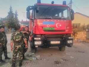 Azeri askerler Sarayköy’de
