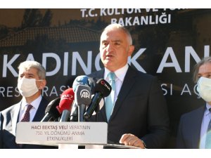 Kültür ve Turizm Bakanı Ersoy, Hacıbektaş’ta Kadıncık Ana Evi’nin açılışını yaptı