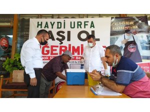 Şanlıurfa’da ’Aşı ol ciğerimi ye’ kampanyası