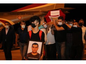 Pilot Serkan Mirzaoğlu’nun cenazesi memleketi Elazığ’a getirildi
