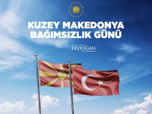 Cumhurbaşkanı Erdoğan, Kuzey Makedonya Cumhuriyeti’nin bağımsızlık yıl dönümünü tebrik etti
