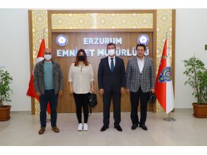 Emniyet Müdürü Tuncer İHA Bölge Müdürü Türkez’i kabul etti