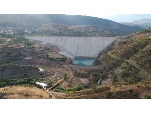 Afşar Hadimi Barajı’nda su tutuldu