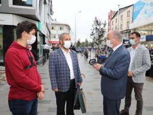 Başkan Özlü, İstanbul Caddesi’nde ki çalışmaları inceledi