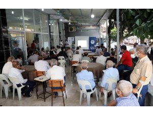 Mersin’de kahvehanede ’kadına yönelik şiddetle mücadele’ anlatıldı