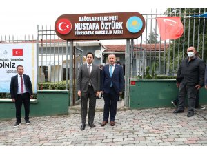 Bağcılar’da Mustafa Öztürk Türk Kazak Kardeşlik Parkı açıldı