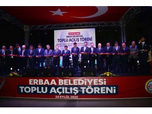 Erbaa’da 60 milyon TL’lik yatırımlar için toplu açılış töreni