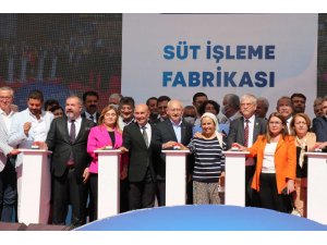 Kılıçdaroğlu süt işletme fabrikasının temel atma törenine katıldı