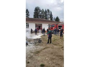 Daday’da öğrencilere yangın söndürme teknikleri anlatıldı