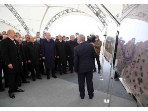 Erdoğan ve Aliyev, Karabağ’da kara yollarının temel atma törenine katıldı