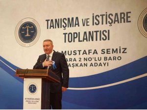 Ankara 2 No’lu Baro Başkan Adayı Mustafa Semiz meslektaşlarıyla bir araya geldi