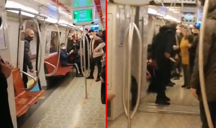 Kadıköy metrosunda dehşet anları: Kadın yolcuyu bıçakla tehdit eden saldırgan yakalandı