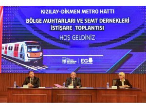 EGO, Çankaya’da muhtarlara ‘Kızılay-Dikmen Metro Hattı Projesi’ni anlattı