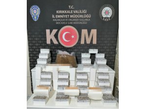 Kırıkkale’de binlerce makaron ele geçirildi: 1 gözaltı