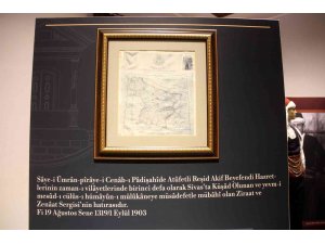 Viyana’da basıldı,117 yıllık ipek harita Sivas’ta sergileniyor
