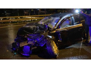 TEM Otoyolu’nda feci kaza: 2 yaralı