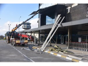 Sinop Havalimanı’nda onarım çalışmaları devam ediyor