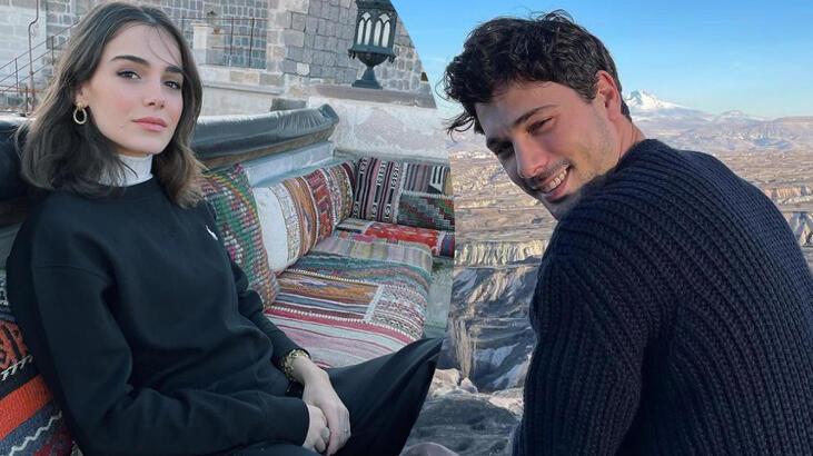 Hafsanur Sancaktutan ile Deniz Can Aktaş'ın romantik Kapadokya tatili