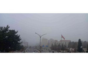 Mardin’de gece başlayan sis etkisini sürdürüyor