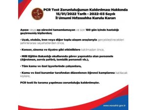 Nevşehir Valiliğinden "PCR testi" açıklaması
