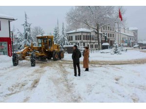 Safranbolu ilçesine 60 yılın rekor kar yağışı gerçekleşti