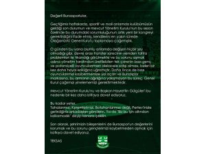 Bursaspor taraftarı yönetimi yeniden istifaya davet etti