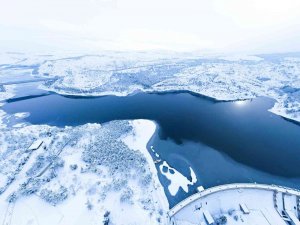 Çubuk-1 Barajı kartpostallık görüntüleriyle kış aylarında da Başkentlileri bekliyor