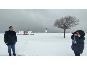 Kar yağışı en çok fotoğrafçıları sevindirdi