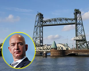 Koningshaven Köprüsü, Jeff Bezos'un yatı için sökülmeyecek