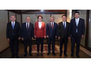 6 muhalefet partisi lideri bir araya geldi