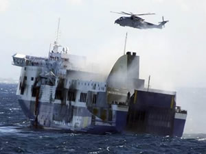 Adriyatik'te yanan feribotta kayıp sayısı 98