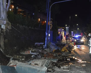 Beşiktaş’ta istinat duvarı çöktü, 1 kişi hayatını kaybetti
