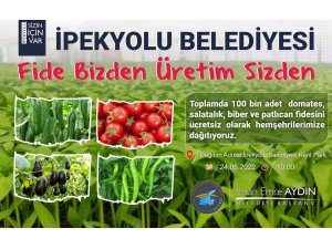 İpekyolu Belediyesinden vatandaşa ücretsiz sebze fidesi desteği