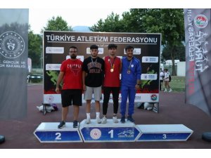 Türkiye Atletizm Şampiyonasından çifte madalya ile döndüler