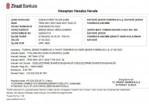 Kayseri Şeker’den ‘Turhal Şeker Fabrikası’ açıklaması