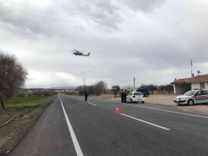 Nevşehir’de helikopterle trafik denetimi yapıldı