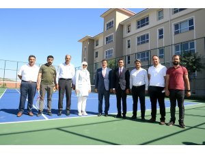 Başkan Gürkan, spor lisesindeki tesisleri inceledi