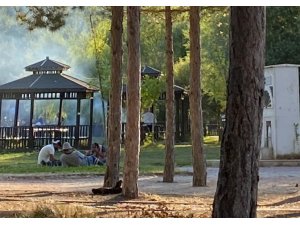 Pelitözü Gölpark’ta ateş yakma yasağına uyan yok