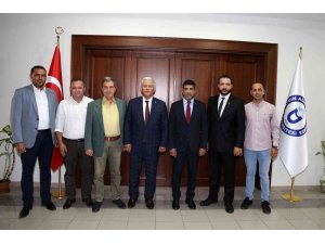 ADÜ Rektörü Aldemir, Türk Veteriner Hekimleri Birliği Konseyi Başkanı Eroğlu’nu ağırladı