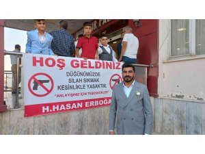 Mardin’deki aşiret düğününde örnek pankart: "Düğünümüzde silah sıkmak kesinlikle yasaktır"