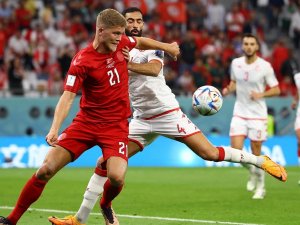 2022 Dünya Kupası D Grubu maçında Danimarka ile Tunus 0-0 berabere kaldı.