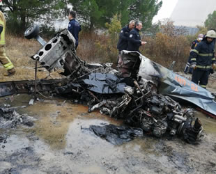 Bursa Osmangazi'de tek motorlu uçak düştü! İki kişi hayatını kaybetti