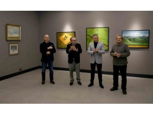 Ressam Gökçebağ’ın ’Geçmiş Uzun Sürer’ isimli resim sergisi Ada Modern’de açıldı