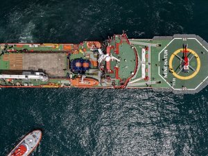 Acil müdahale gemisi "Nene Hatun" İstanbul'dan Mersin'e doğru yola çıktı!